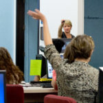 Attendees in a training class